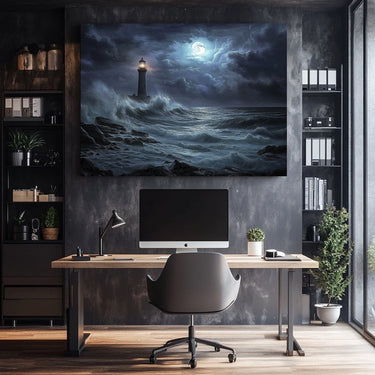 Moon Night Sky Painting